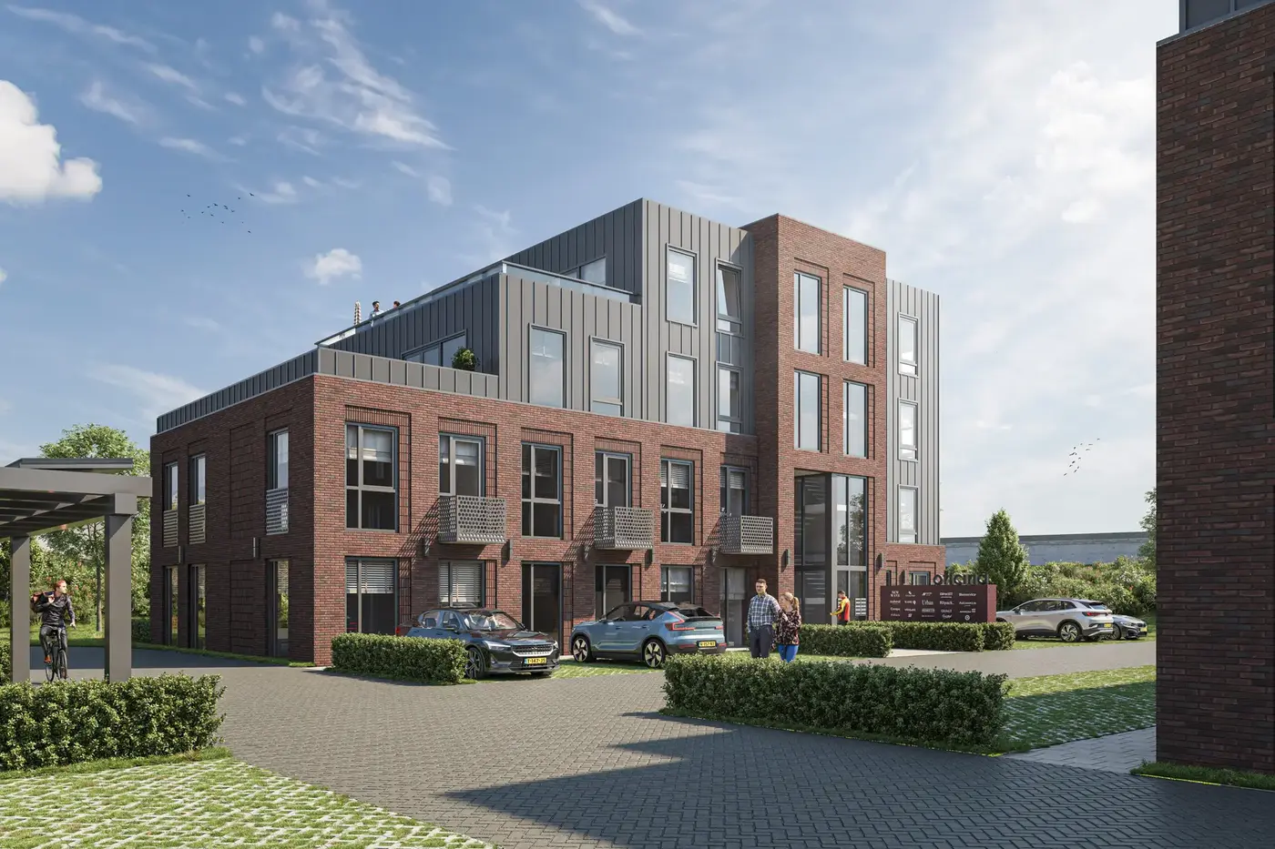 Exterieur van gebouw Malaga in Tiel